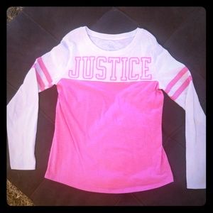 Long sleeved Justice shirt